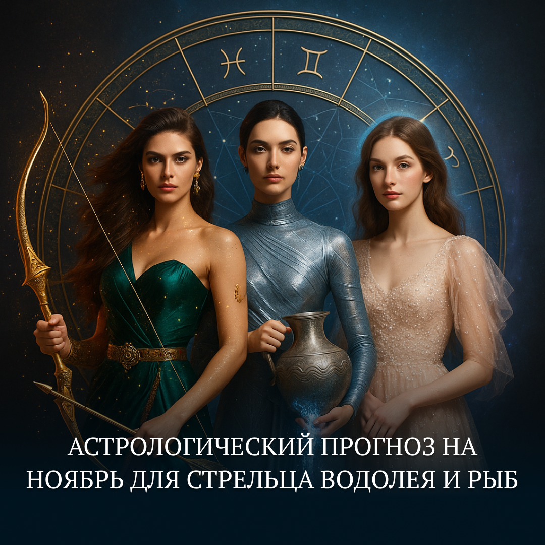 Прогноз на ноябрь 2025 для рыб, прогноз для стрельца, прогноз для водолея 