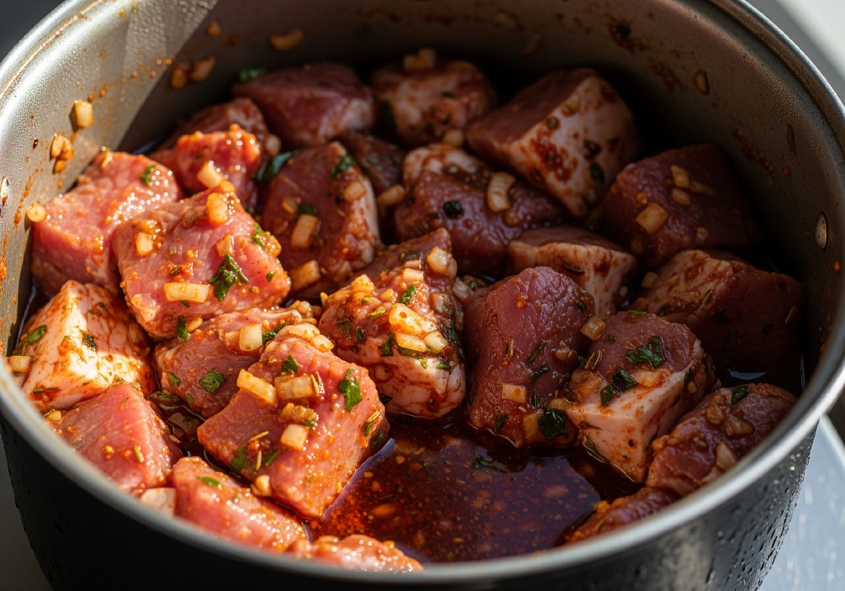 Подготовьте мясо