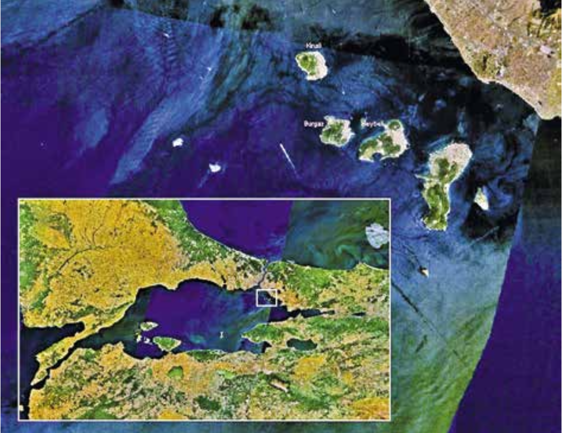 Принцевы острова из космоса