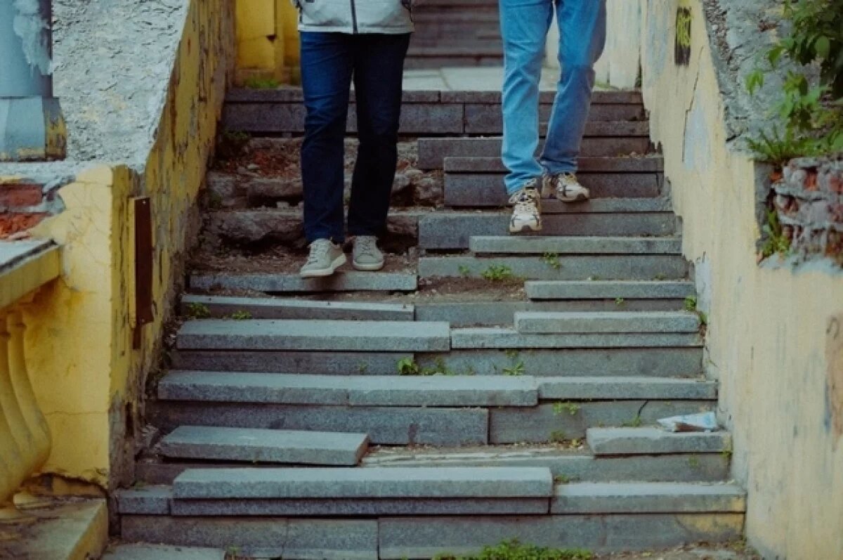    Томичи призывают мэрию спасти лестницу на Октябрьском взвозе
