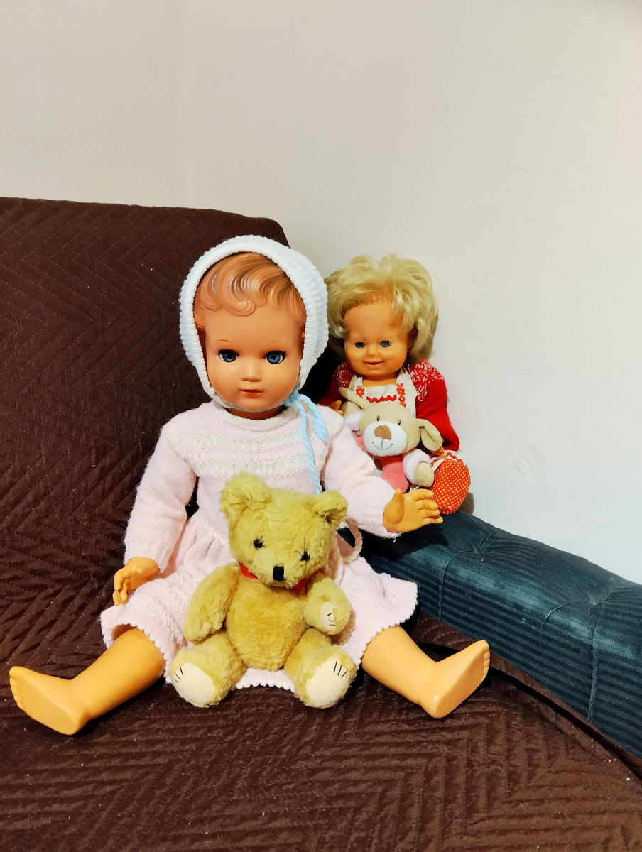 Фото автора. Мои спасённые игрушки. Теперь они такие.