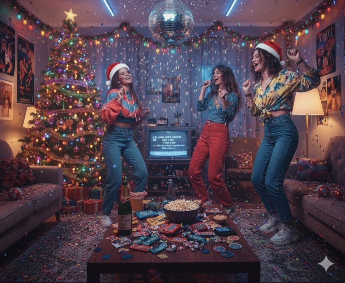 Новогодняя вечеринка в стиле 90-х: назад в лихие!