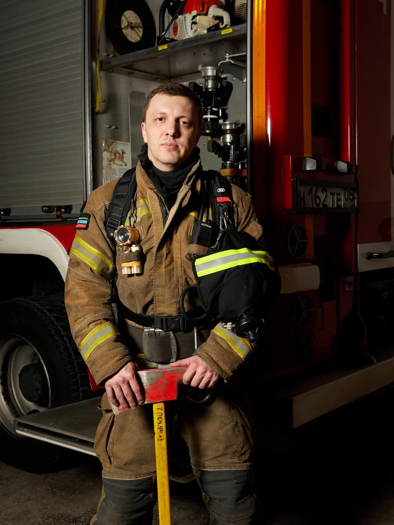 Тимур Магомедов, пожарный