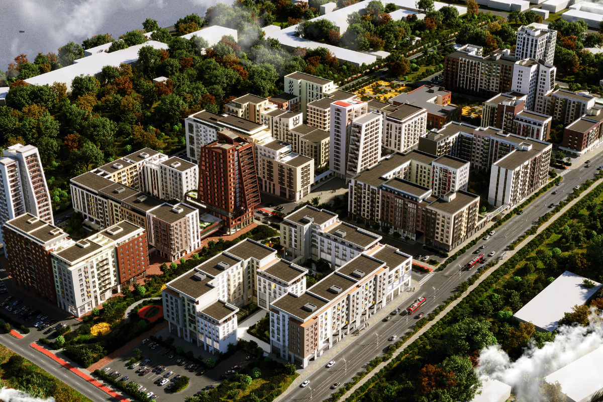 Визуализация жилого комплекса Камаполис