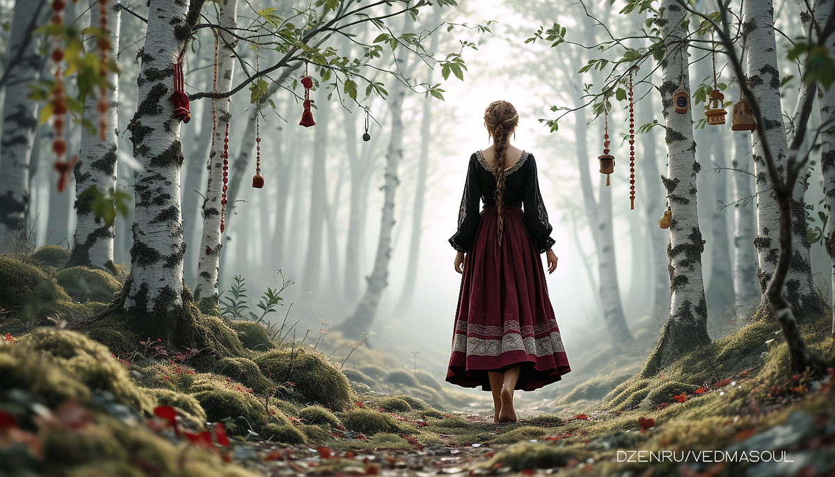 Авторское изображение @vedmasoul. Cгенерировано ИИ. Подклад, чистка от порчи, ритуал
