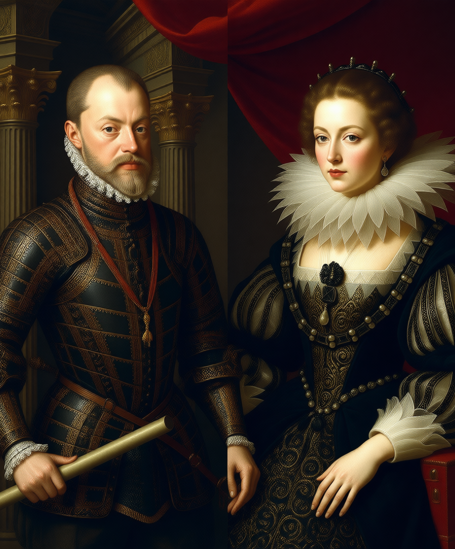   Филипп II и Анна Австрийская