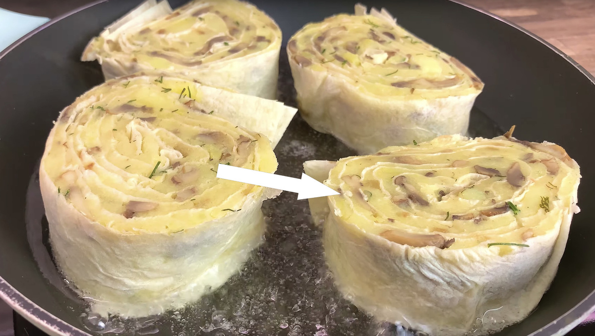    Секретный рецепт лаваша с картошкой и грибами, который обожают студенты