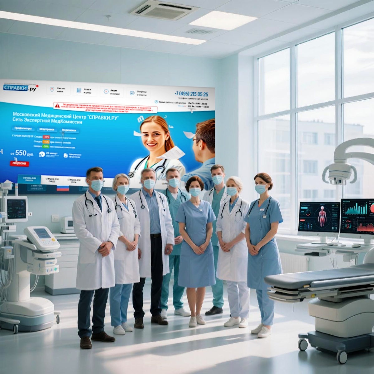 Лицензионный медцентр "Справки.ру": врачи, оборудование и прочее