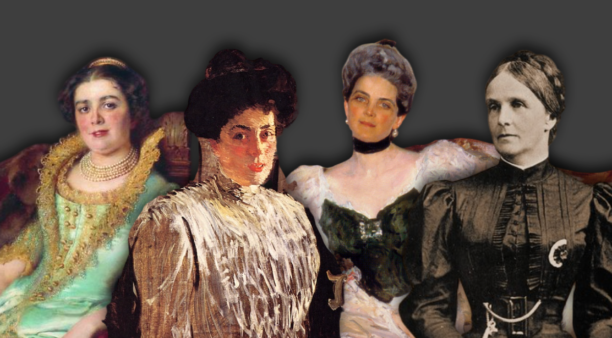 Слева направо: Варвара Морозова, Маргарита Морозова, Зинаида Юсупова, Прасковья Уварова