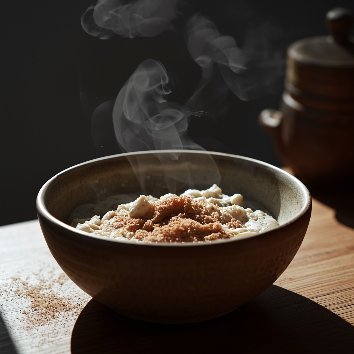 Всего ложка мусковадо, и обычная каша превращается в десерт с карамельными нотками