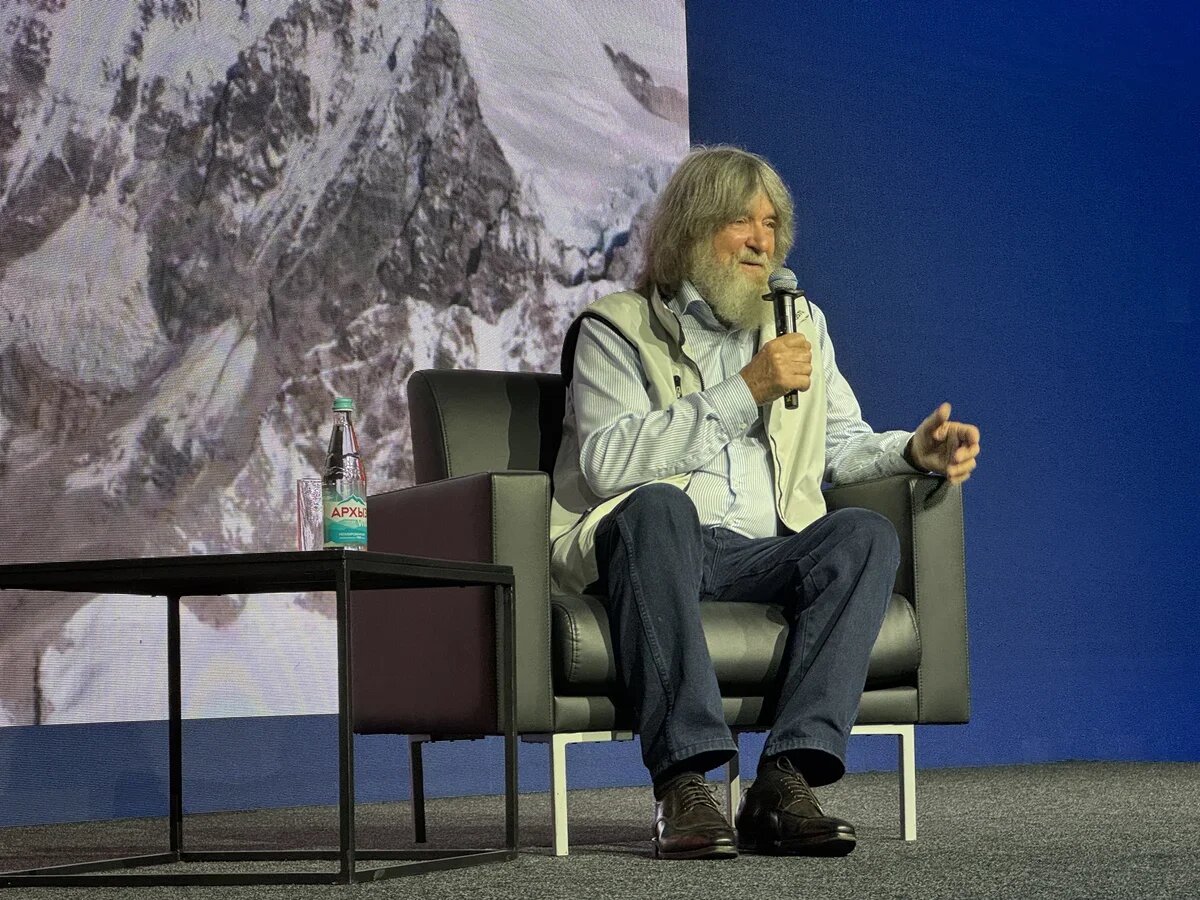    Неутомимый путешественник и автор целого ряда рекордов мира Федор Конюхов выступил перед гостями Cosmos Connection 2025. Фото: АТОР