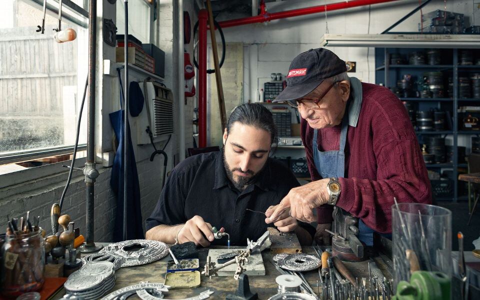 Арташ Саакян и его внук Етварт Маджян