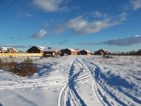 Саранпауль. Осень таёжная. Северное Таёжное село. Ханты-Мансийский автономный округ Югра, Зауралье, Приполярный Урал, Таёжное редколесье.