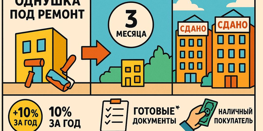 Как из «однушки под ремонт» сделать две "арендо-машины" за три месяца