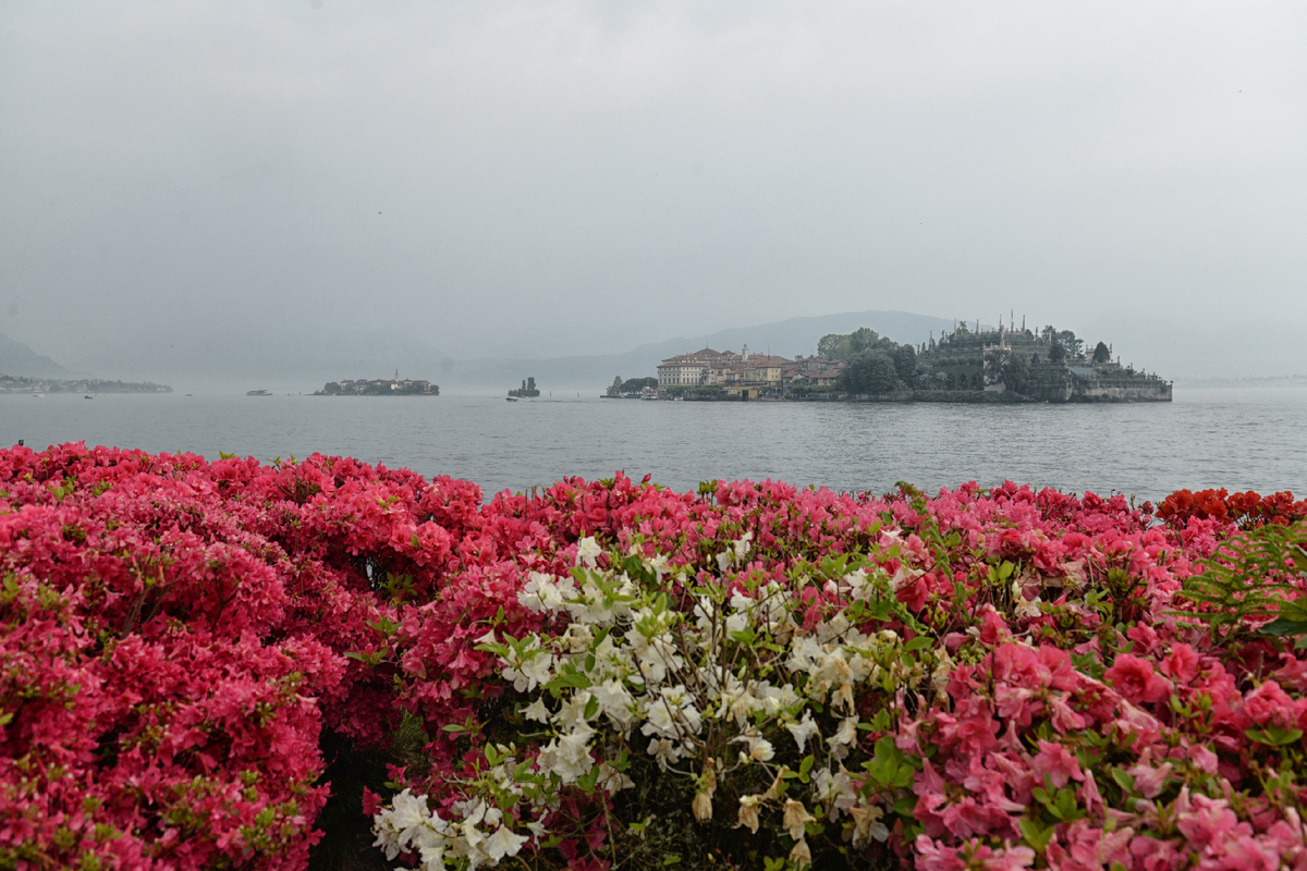 Пьемонт. Италия. Вид на остров Isola Bella на озере Маджоре. Фотография А.Новикова. 2015