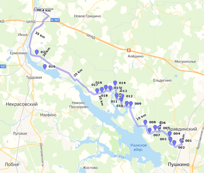 Карта маршрута