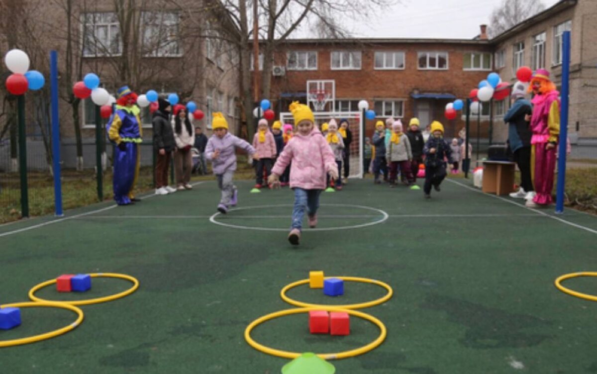    В Ижевске открыли спортивную площадку «Победа» в детском саду № 161
