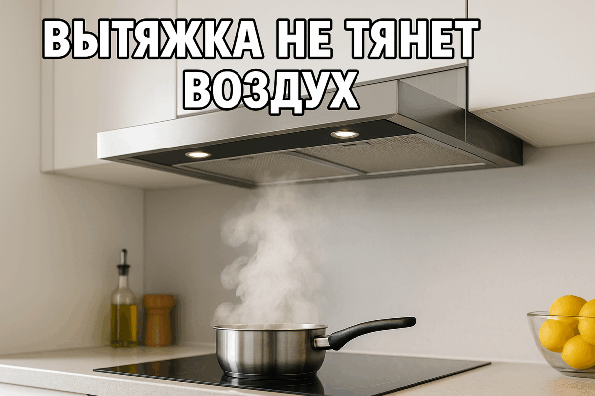   Вытяжка не тянет воздух — причины слабой тяги Михаил Юрьевич