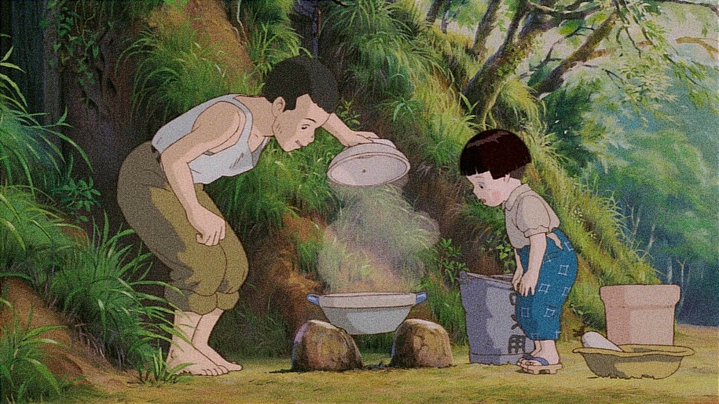 кадр из аниме "Могила светлячков"