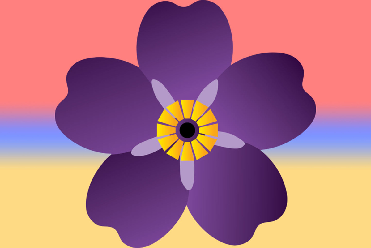 Та самая незабудка, дизайнерская.