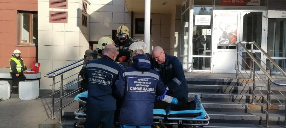    Учения в больнице. Источник: Пресс-служба Минздрава Алтайского края