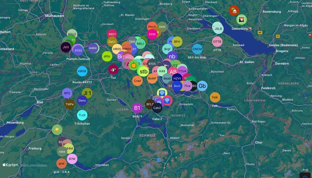 Mesh-карта Швейцарии 