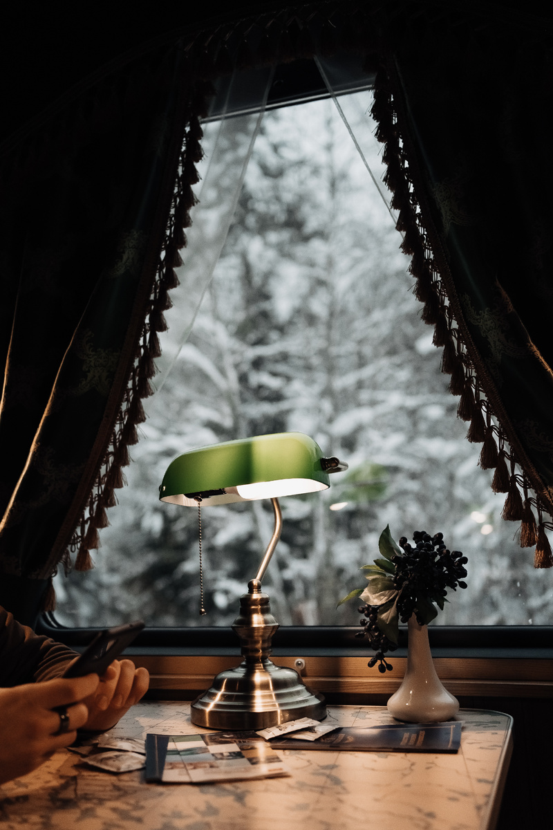 В купе Рускеальского экспресса