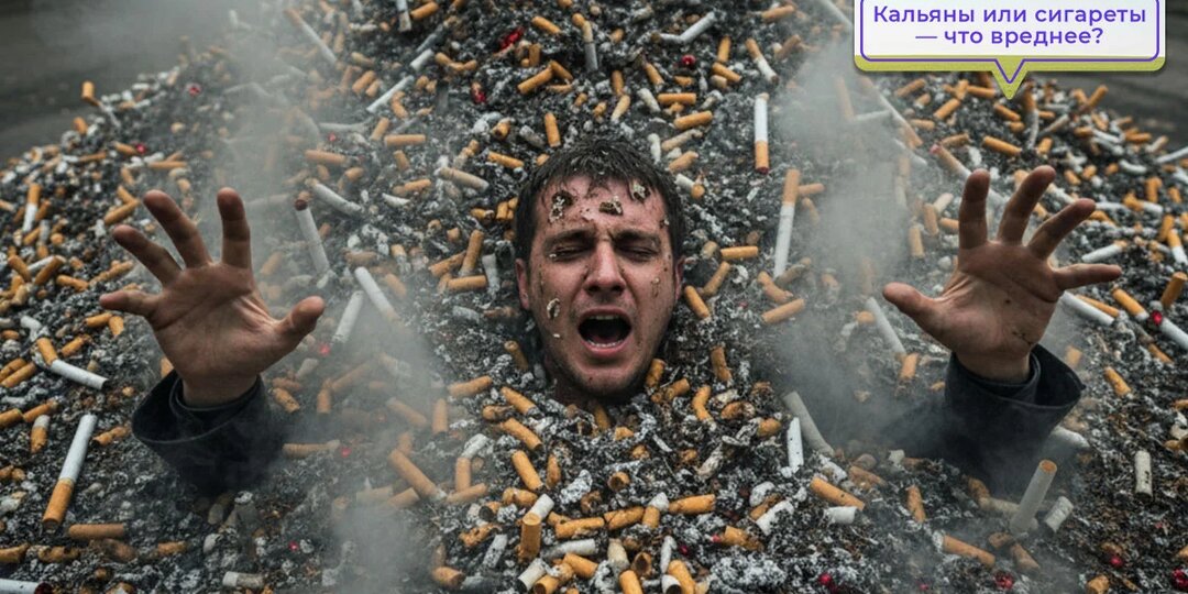 Кальяны или сигареты — что вреднее?