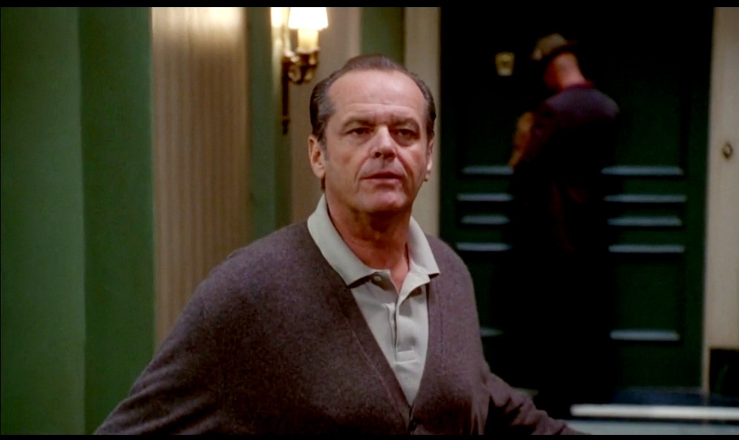 Фильм "Лучше не бывает". Режиссер Д.Брукс. В роли Мелвина Юделла Джек Николсон. Скриншот