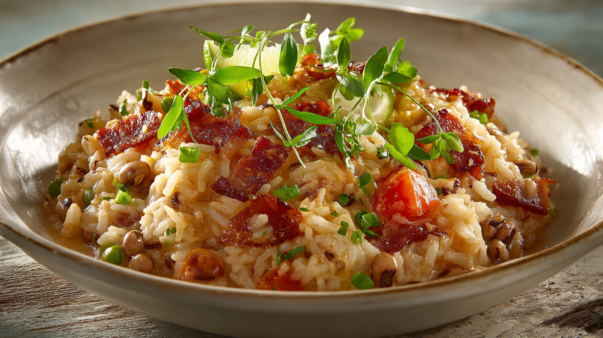 Рис с горохом