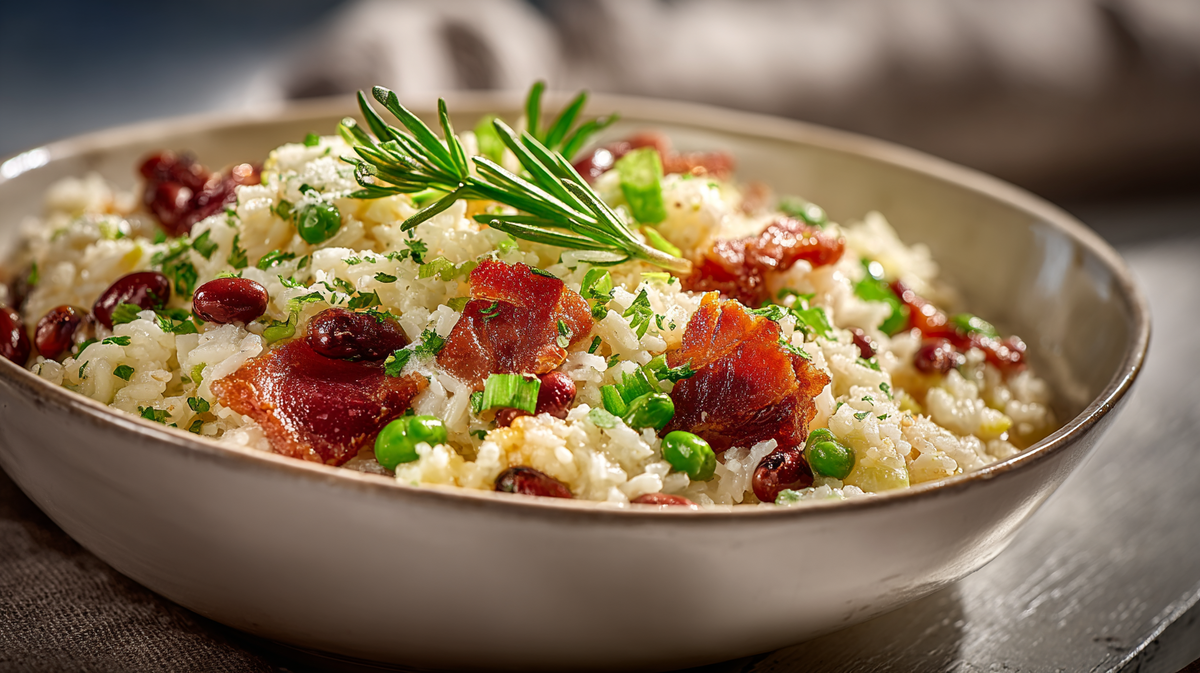 Рис с горохом