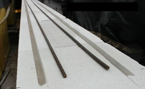 Армирование газоблочной кладки стальной арматурой