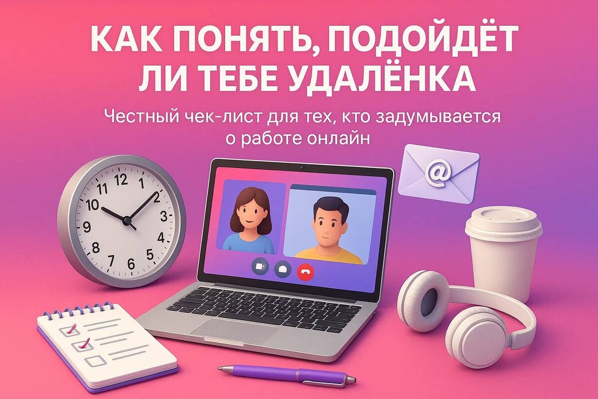 Как понять, подойдёт ли тебе удалёнка: честный чек-лист для тех, кто задумывается о работе онлайн