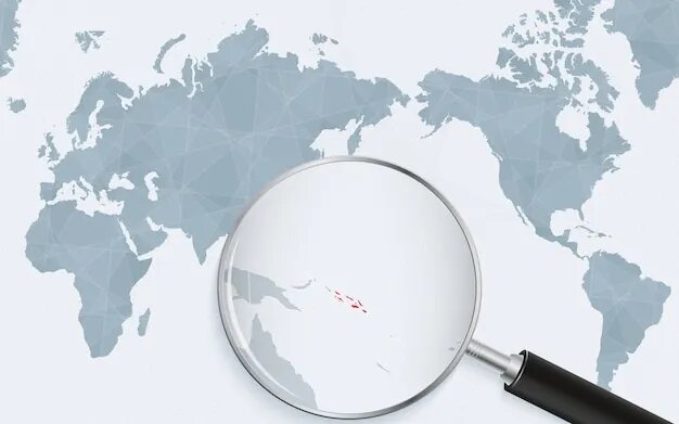 Вот среди этих таракашечек, которые только под лупой и можно разглядеть, находится целая страна -Вануату.