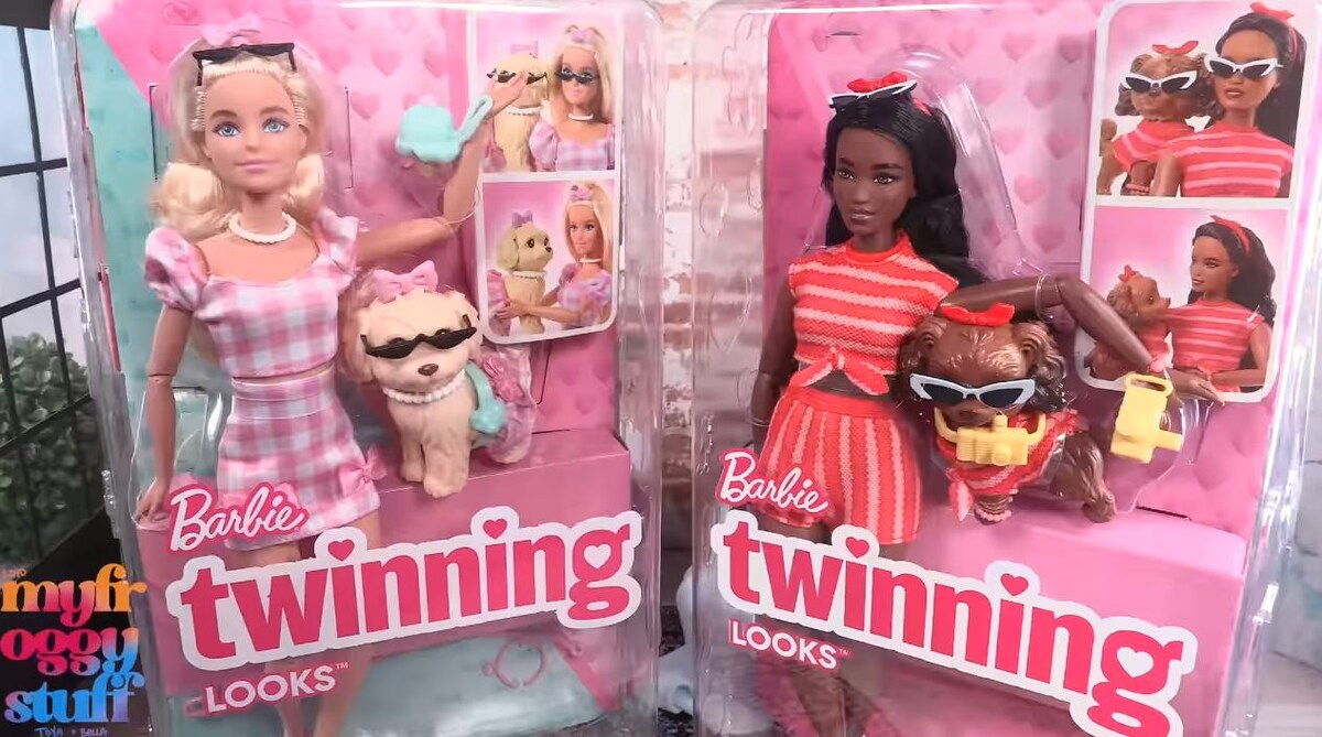 Барби Twinning looks с собачками в парных образах - Пазетт и Барби 