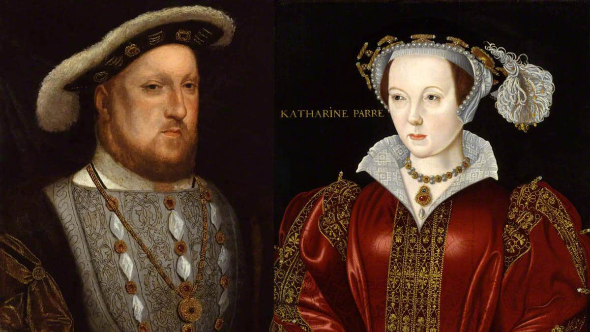 Генрих VIII и его 6-я жена Екатерина Парр