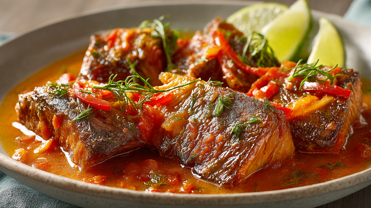 Тушёная рыба