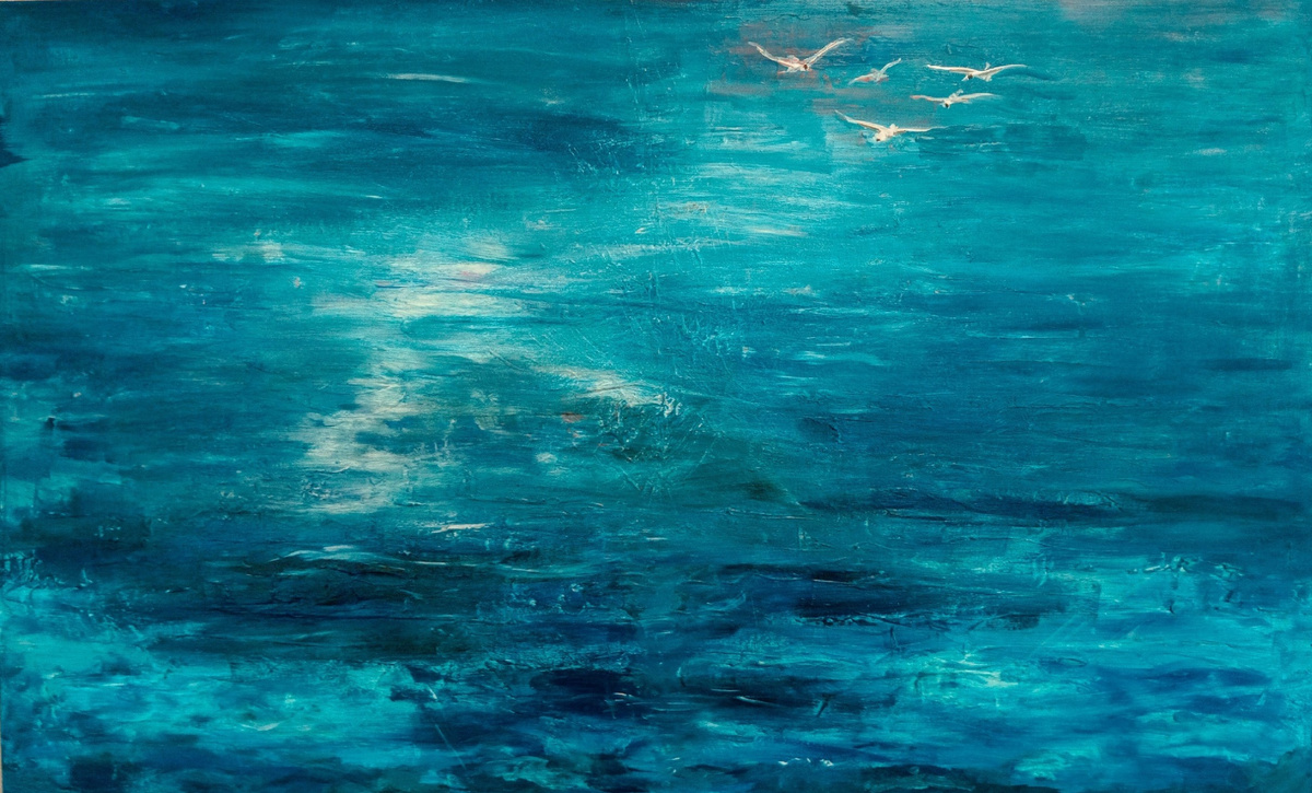 Финский залив 1000 х 800 (см) холст, акрил, лак (в коллекции С.Мишина)