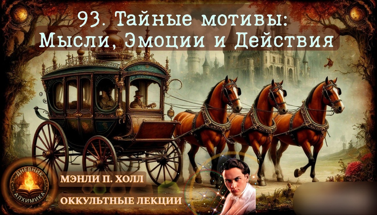 93.Тайные мотивы: Мысли, Эмоции и Действия. Лекция / Мэнли Палмер Холл