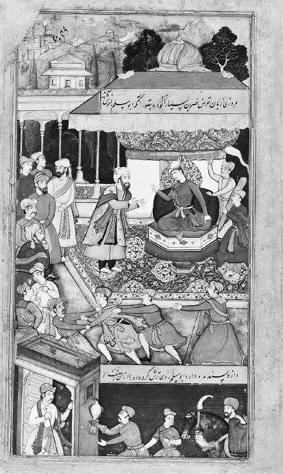 Насир ад-Дин Туси. Абу Муслим наказывает человека за рассказывание сказок. 1248