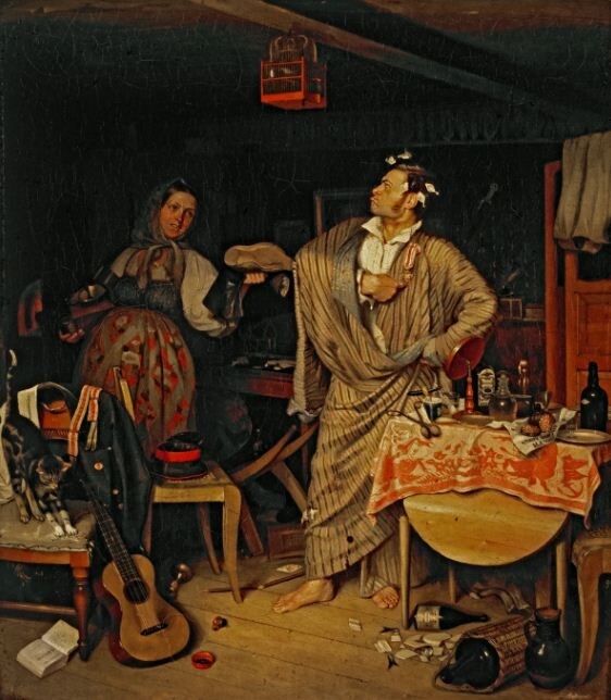 Федотов Павел Андреевич (1815-1852). Свежий кавалер. 1846.