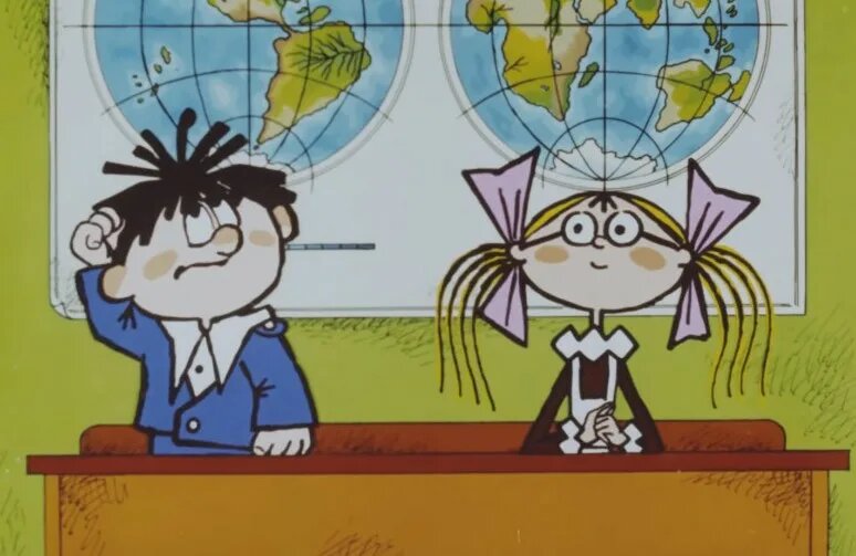 "На задней парте", мультфильм