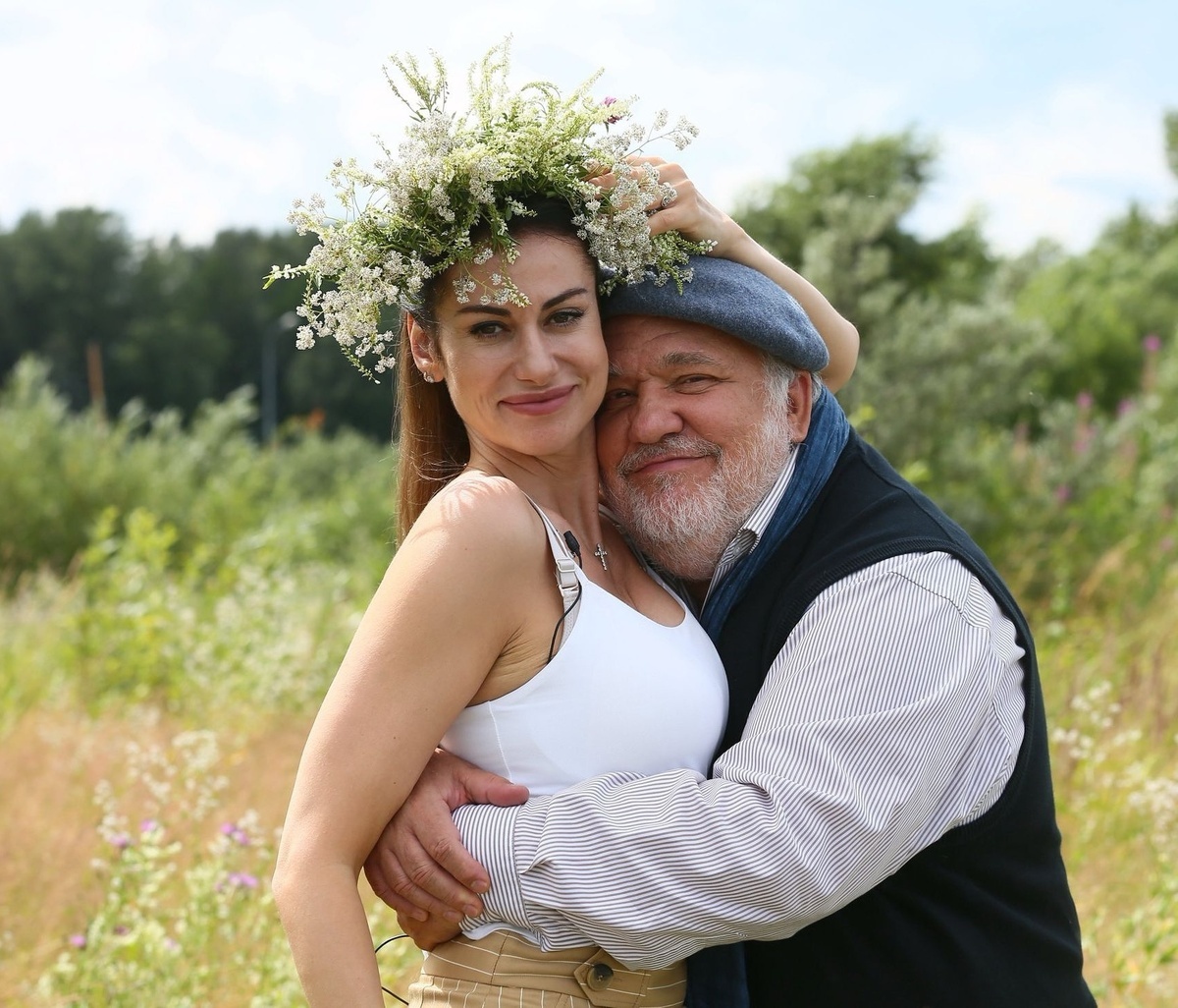 Анна Ковальчук кадр со съёмок сериала «Тайны следствия»