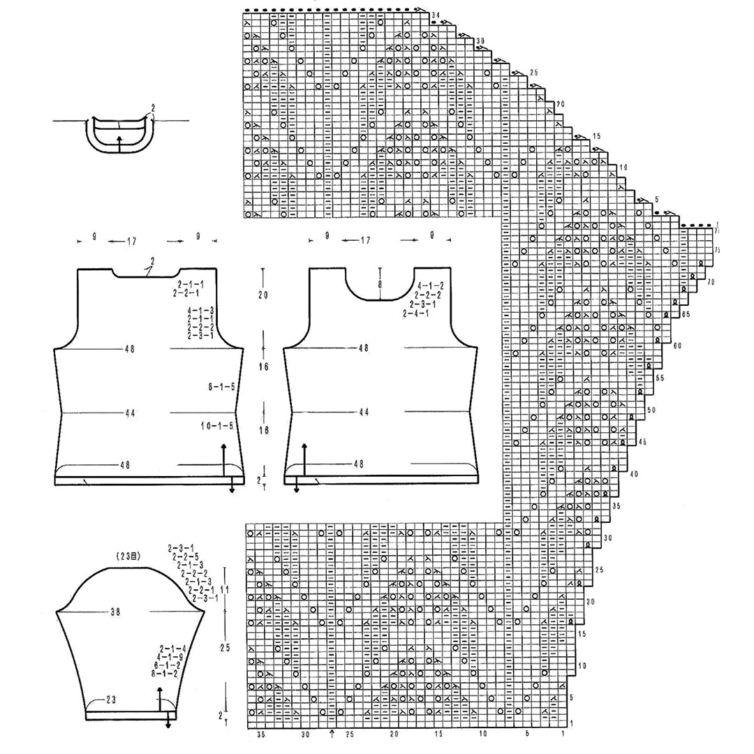 из японского журнала 編んでみようシリーズ