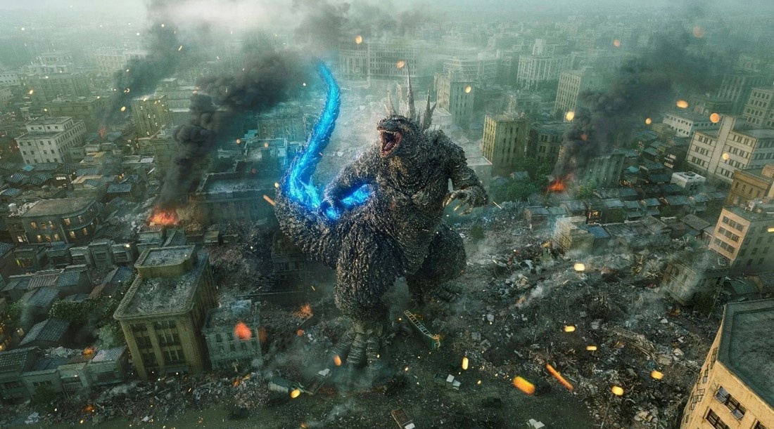     Кадр из фильма «Годзилла: Минус один» (2023)