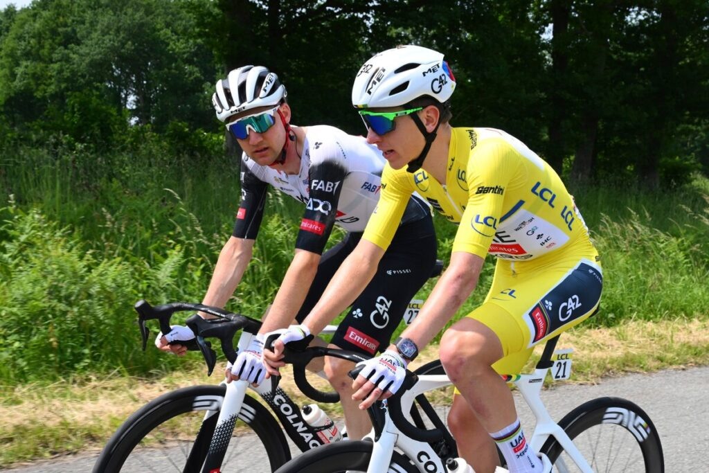    Тим Велленс и Тадей Погачар