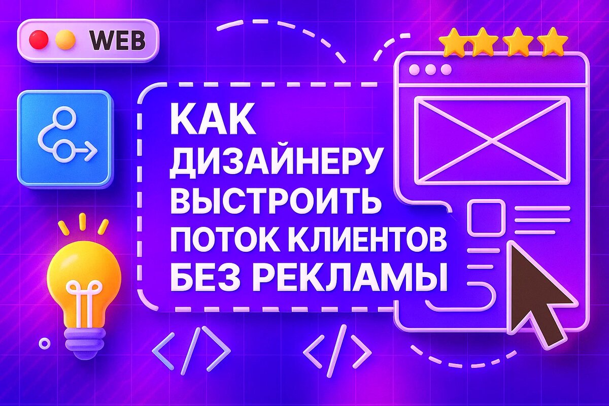 Как дизайнеру выстроить поток клиентов без рекламы