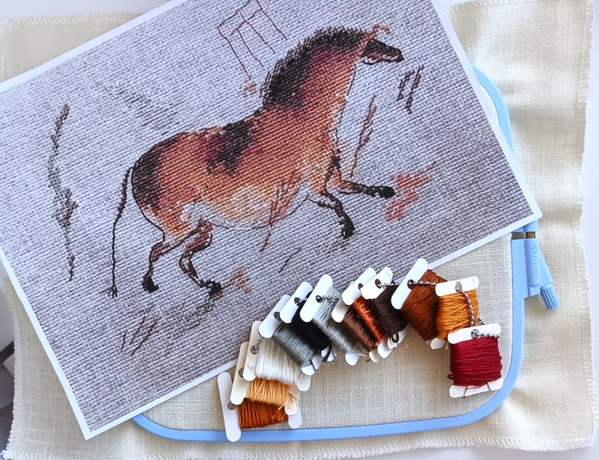 Превью схемы "Тетя Лошадь" и набор материалов к ней . Производитель Nitka. Здесь и далее фото сделаны автором блога