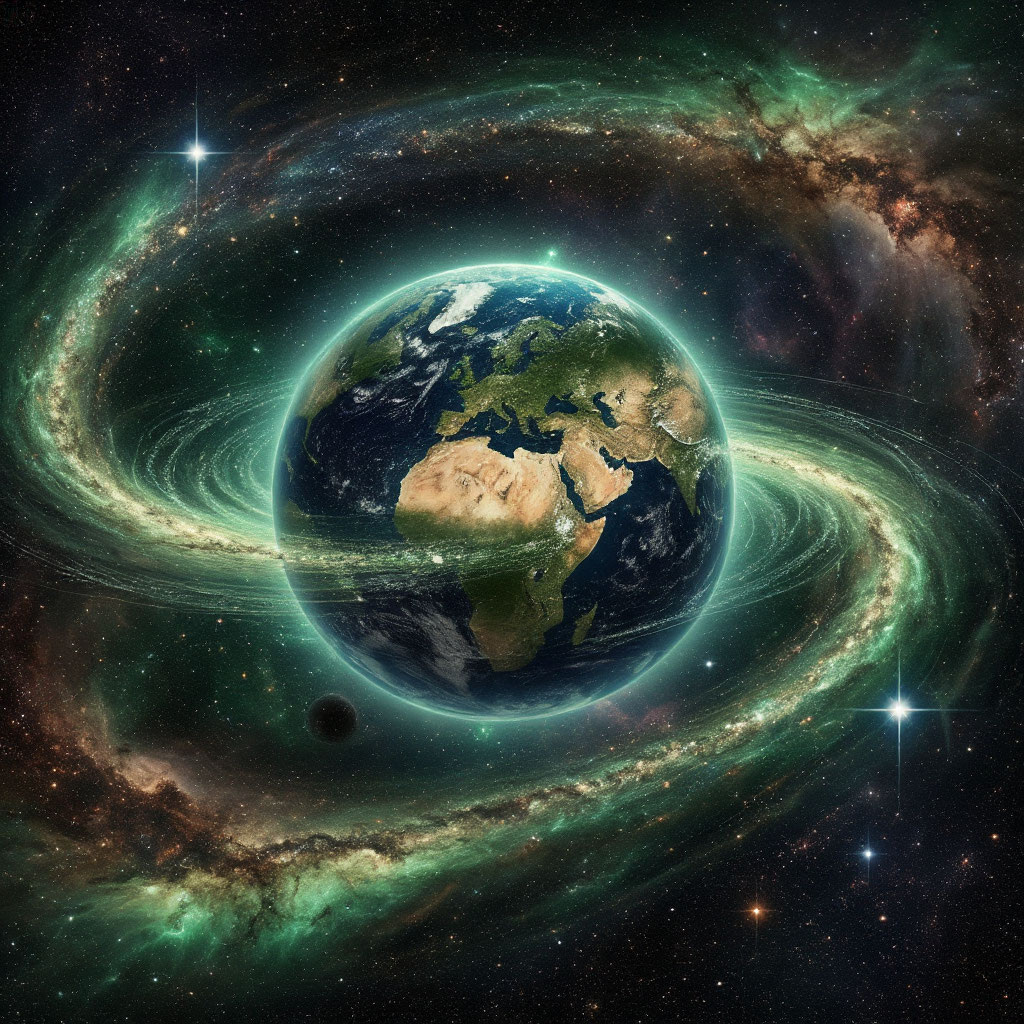 Иллюстрация "Космическая Вечность Жизни" создана сетью Шедеврум