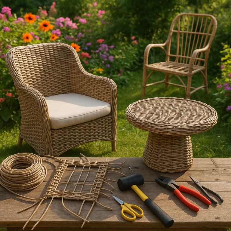    Как своими руками создать стильную мебель из искусственного ротанга: советы и секреты для начинающих мастериц Loza